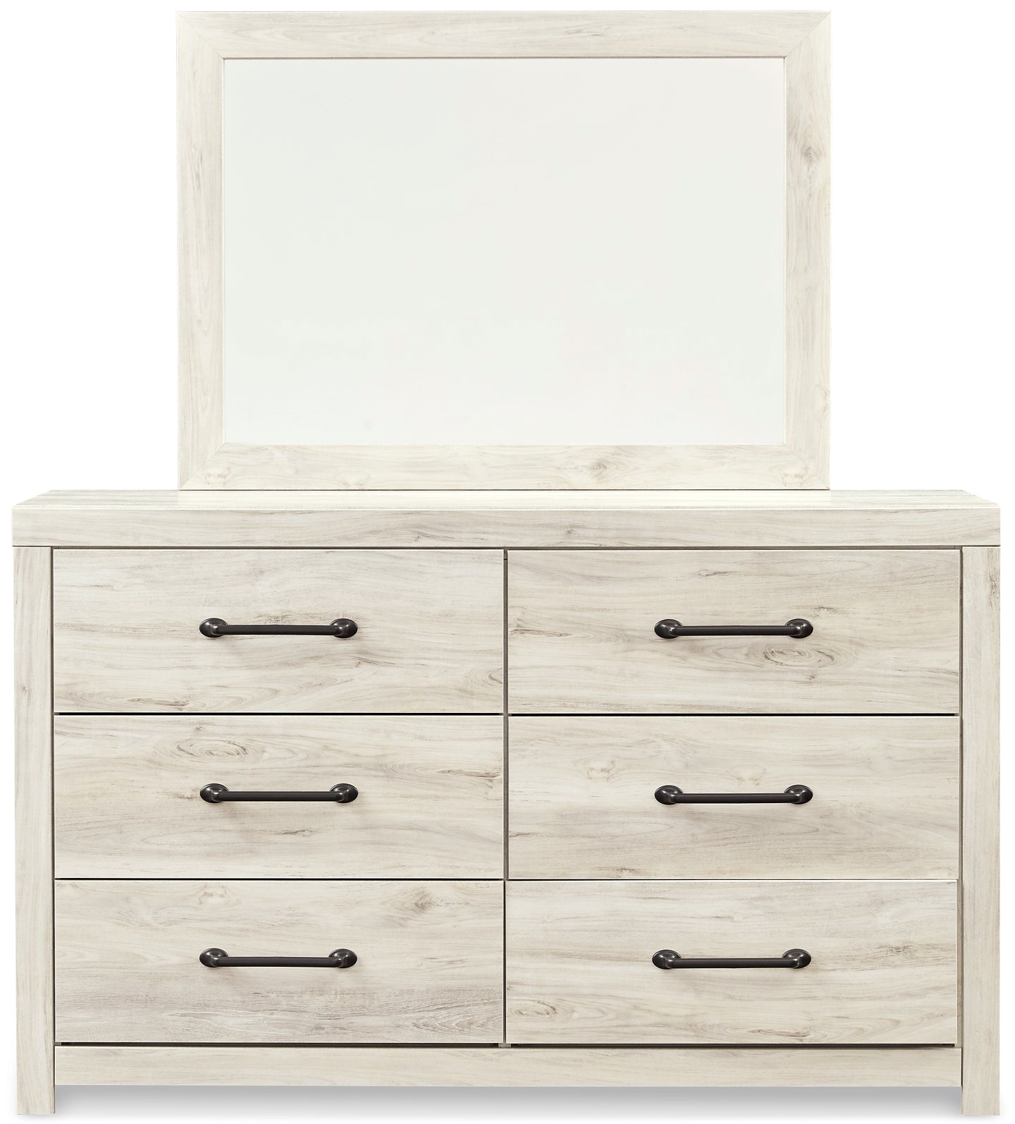 Cambeck Panel Headboard With Mirrored Dresser