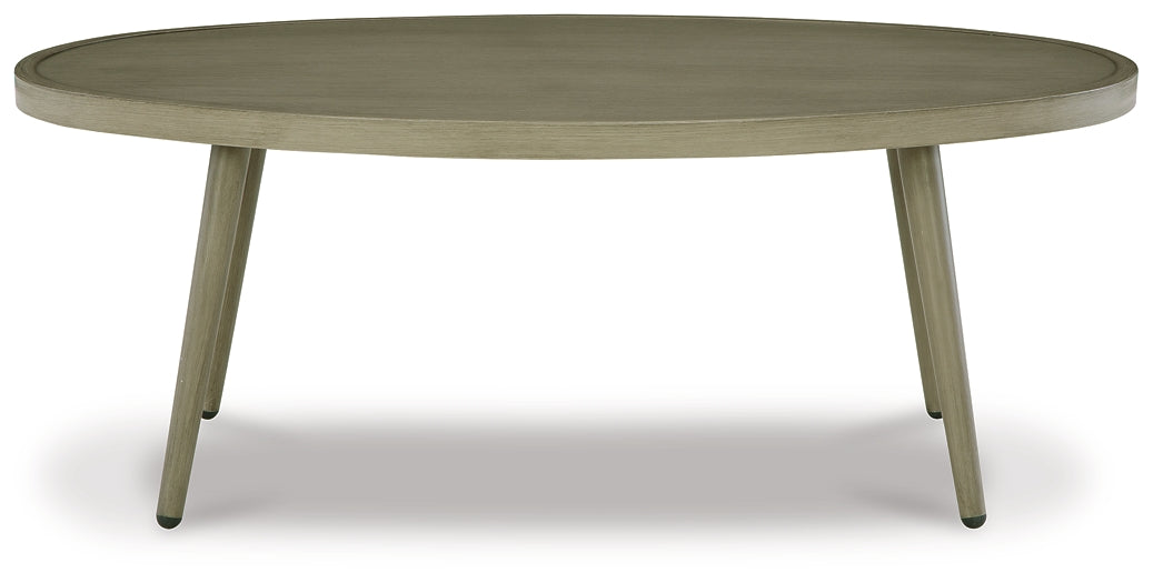 Swiss Valley Outdoor Sofa and 2 Lounge Chairs with Coffee Table and 2 End Tables