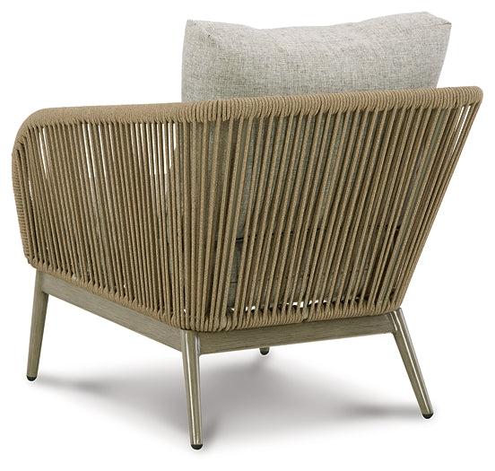 Swiss Valley Outdoor Sofa and 2 Lounge Chairs with Coffee Table and 2 End Tables