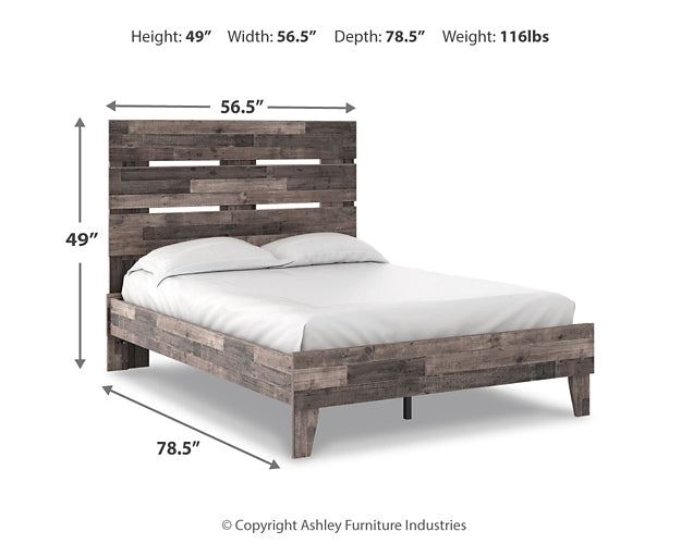 Neilsville Panel Platform Bed