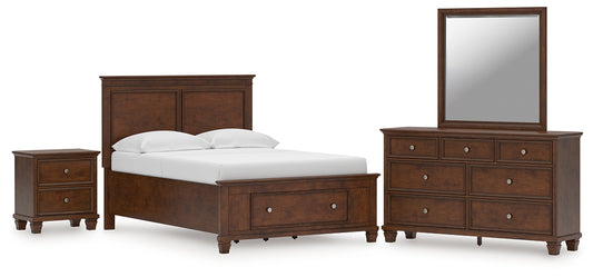 Danabrin Full Panel Storage Bed, Dresser, Mirror and Nightstand