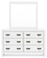 Binterglen King Panel Bed with Mirrored Dresser, Chest and 2 Nightstands
