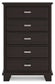 Covetown Queen Panel Bed with Mirrored Dresser, Chest and 2 Nightstands