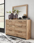 Hyanna Full Panel Headboard, Dresser, Mirror, Chest and Nightstand