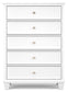 Fortman Queen Panel Bed with Mirrored Dresser, Chest and Nightstand