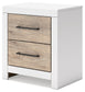 Charbitt Full Panel Bed with Mirrored Dresser, Chest and 2 Nightstands
